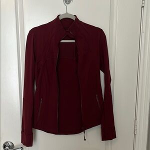 Lululemon Define Nulu Women's Burgundy Jacket